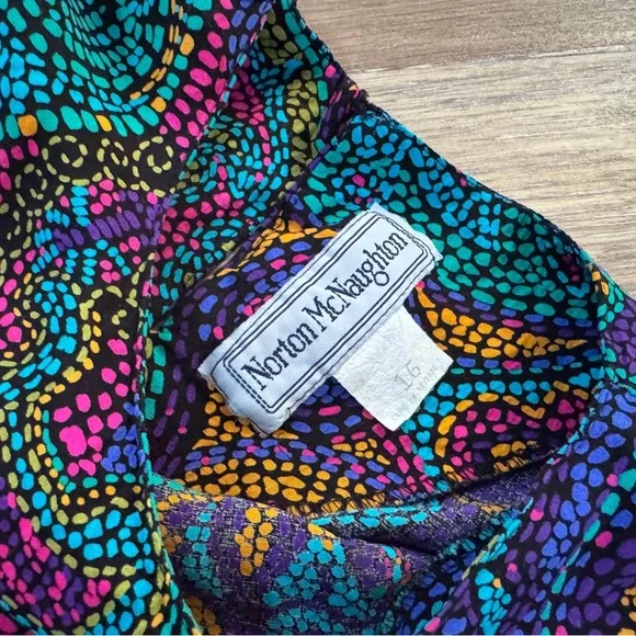 Vintage T-shirt Colorful 80’s Motifs Sz L Excellent Condition - Picture 3 of 9